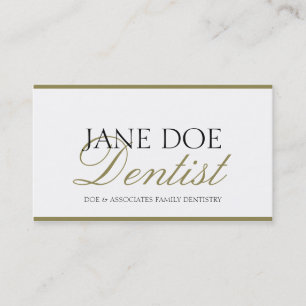Tarjeta De Visita Dentista de la familia DDS para dentistas - Letras