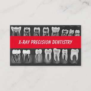 Tarjeta De Visita Dentista dental de precisión de rayos X