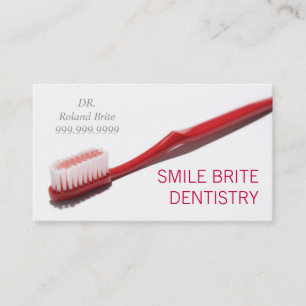 Tarjeta De Visita Dentista dental Médica de odontología dentaria son