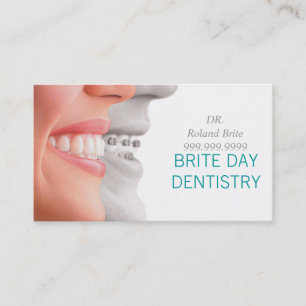 Tarjeta De Visita Dentista dental Médico de odontología dentaria son