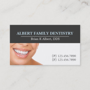 Tarjeta De Visita Dentista Dental Odontología Doctor Sonrisa Negocio
