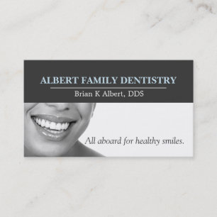 Tarjeta De Visita Dentista Dental Odontología Doctor Sonrisa Negocio