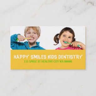 Tarjeta De Visita Dentista Dental Odontología Doctor Sonrisa Negocio