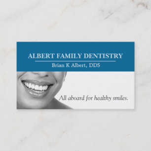Tarjeta De Visita Dentista Dental Odontología Doctor Sonrisa Negocio