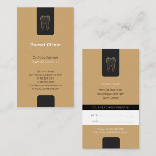 Tarjeta De Visita Dentista   Dentista pediátrico