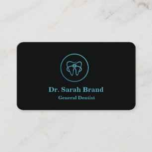 Tarjeta De Visita Dentista Elegante Cuidado Dental Diente
