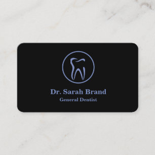 Tarjeta De Visita Dentista Elegante Diente Cuidado Dental