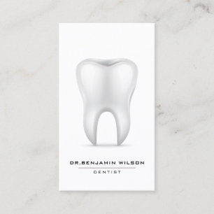 Tarjeta De Visita Dentista Minimalista moderno