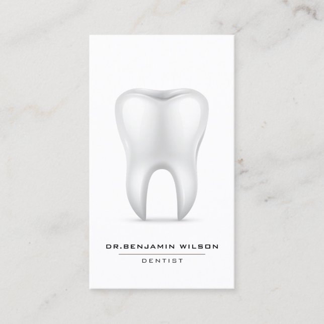 Tarjeta De Visita Dentista Minimalista moderno (Anverso)