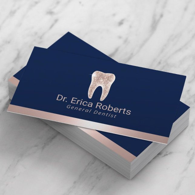 Tarjeta De Visita Dentista moderno Rosa de la Marina de la Frontera  (Subido por el creador)