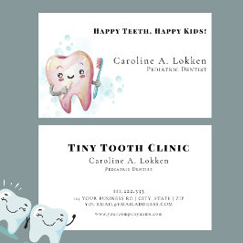 Tarjeta De Visita Dentista pediátrica Dentista Niños Médica dental