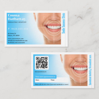 Tarjeta De Visita Dentista pediátrico | Práctica dental