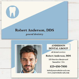 Tarjeta De Visita Dentista profesional moderno de la clínica dental