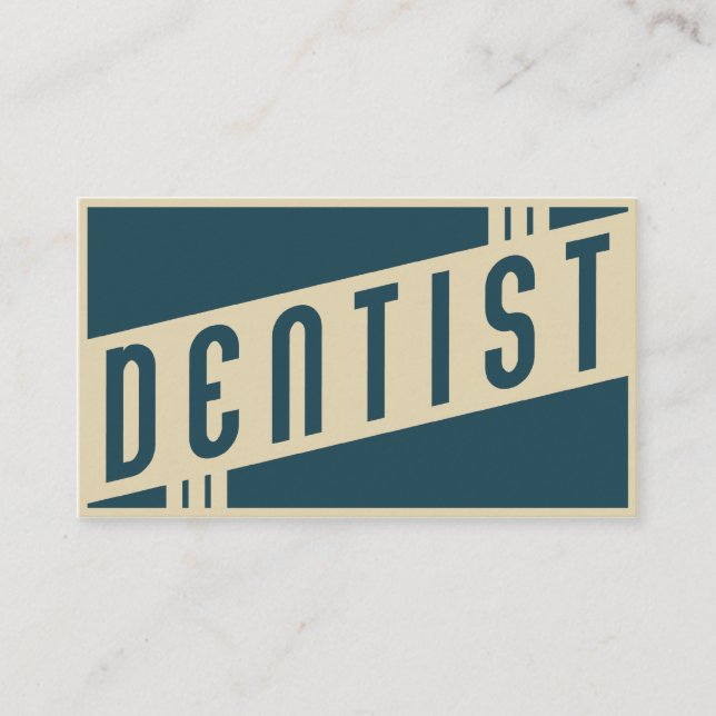 Tarjeta De Visita dentista retro (Anverso)