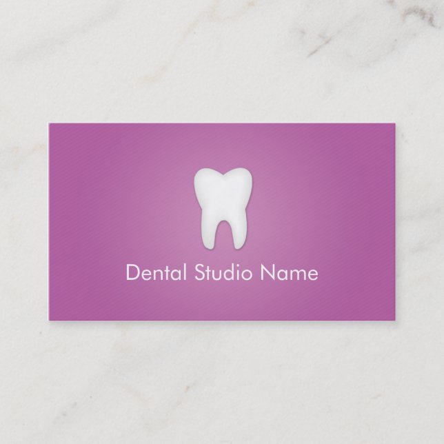 Tarjeta De Visita Dentista/tarjetas de visita dentales del estudio (Anverso)