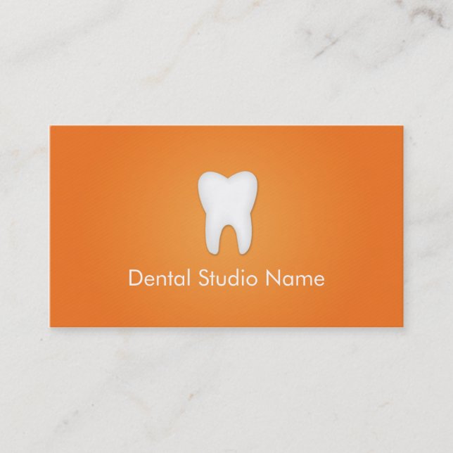 Tarjeta De Visita Dentista/tarjetas de visita dentales del estudio (Anverso)
