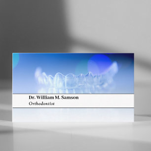 Tarjeta De Visita Dentista u ortodoncista alineador invisible modern