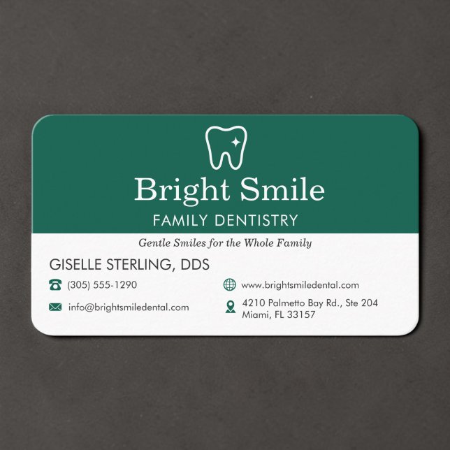 Tarjeta De Visita Dentista Verde (Subido por el creador)