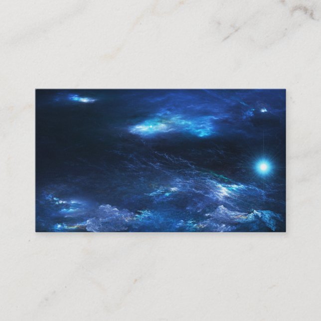 Tarjeta De Visita Dentro de un mar del azul (Anverso)