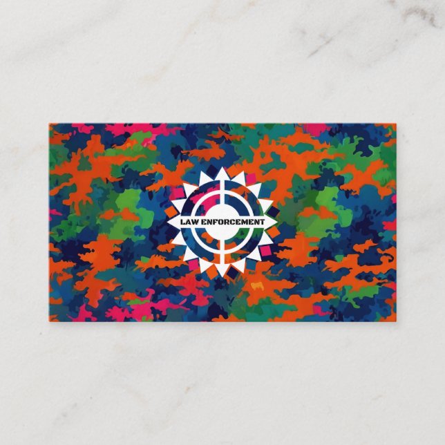 Tarjeta De Visita Departamento de Policía de Cumplimiento de la Ley  (Anverso)