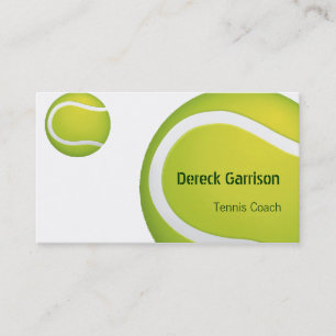 Tarjeta De Visita Deporte del coche el   de Tenis