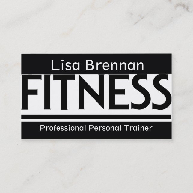 Tarjeta De Visita Deporte personal profesional del instructor/del (Anverso)