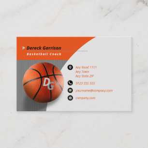 Tarjeta De Visita Deporte profesional del amo del baloncesto del