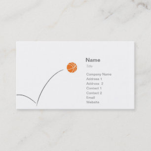 Tarjeta De Visita Deportes - baloncesto - negocio