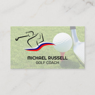 Tarjeta De Visita Deportes Campo de Golf Casa Club