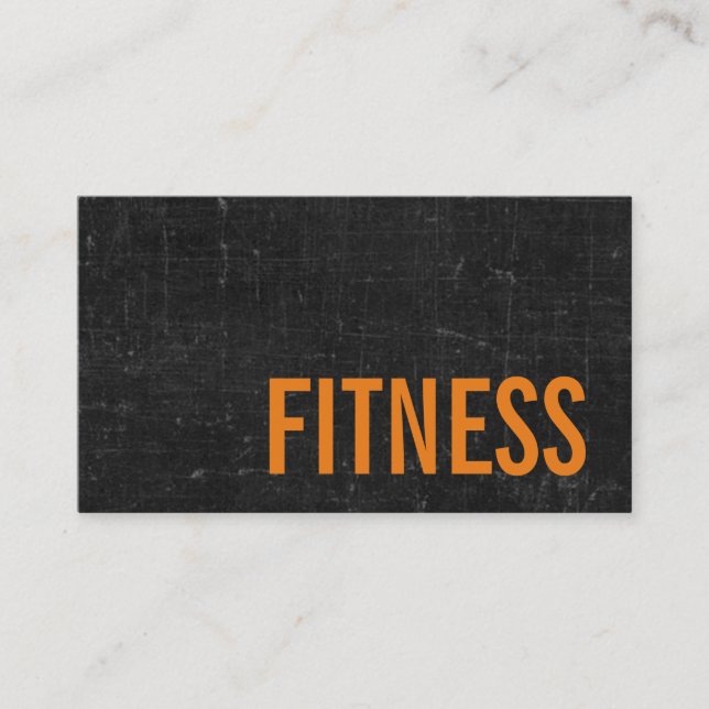 Tarjeta De Visita Deportes de moda en Blackboard Personal Fitness Tr (Anverso)