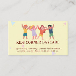 Tarjeta De Visita Deportes profesionales de Daycare | cuidado infant