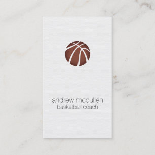 Tarjeta De Visita Deportes profesionales del entrenador de baloncest