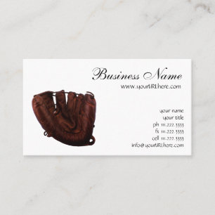 Tarjeta De Visita Deportes Vintage, Guante de Béisbol de Cuero Antig