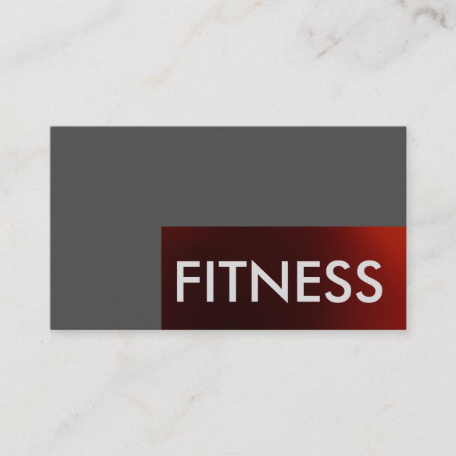 Tarjeta de visita deportiva profesional Fitness pa (Anverso)