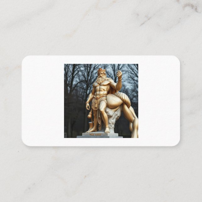 Tarjeta De Visita Der größte Held aller Zeiten – Herkules in Gold (Reverso)