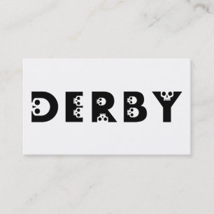Tarjeta De Visita derby : skullphabet