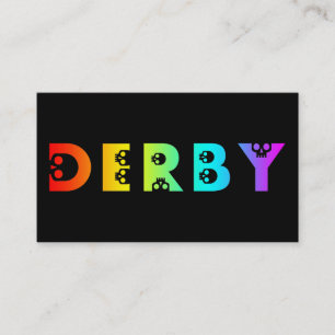 Tarjeta De Visita derby: skullphabet
