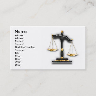 Tarjeta De Visita Derecho - Derecho