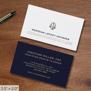 Tarjeta De Visita Derecho Minimalista moderno