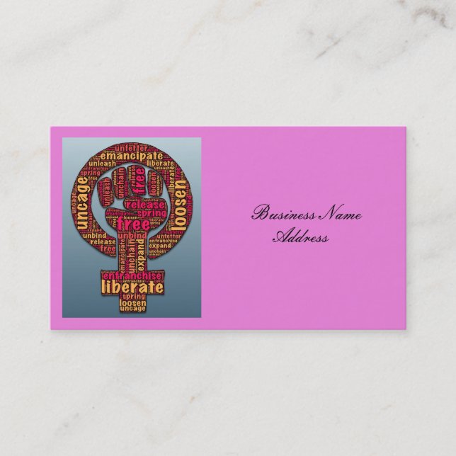 Tarjeta De Visita derechos de las mujeres LGBTQIA Thunder_Cove (Anverso)