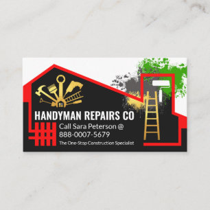 Tarjeta De Visita Derelict Home Handyman Service
