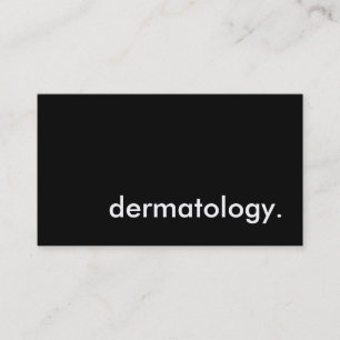 Tarjeta De Visita dermatología.