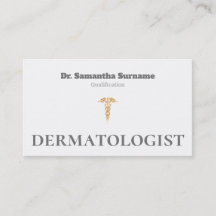 Dermatólogo blanco gris caduceum