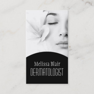 Tarjeta De Visita Dermatólogo de Piel Clara Masaje Facial Spa