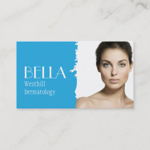 Tarjeta De Visita Dermatólogo de piel clara Masaje facial Spa
