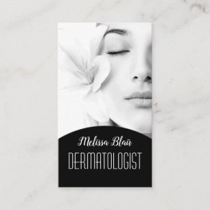 Tarjeta De Visita Dermatólogo de piel clara Masaje facial Spa