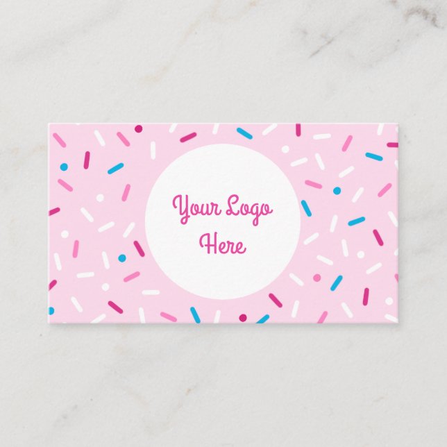 Tarjeta De Visita Derrame dulce de colores (Anverso)