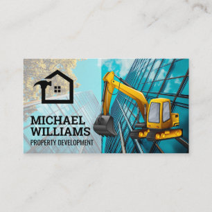 Tarjeta De Visita Desarrollador Comercial Construcción Propiedad