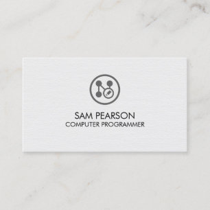 Tarjeta De Visita Desarrollador de Aplicaciones Programador de Compu