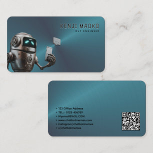 Tarjeta De Visita Desarrollador de Chatbot Ingeniero de IA Conversac